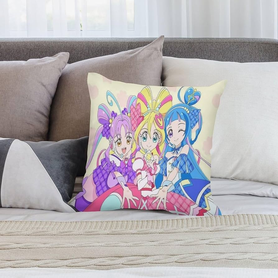 Amazon｜キミとアイドルプリキュア♪両面印刷枕カバー腰枕カバー